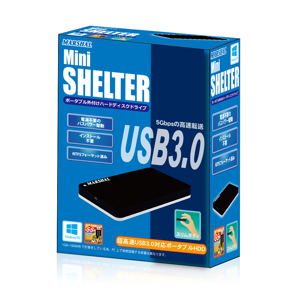 MARSHAL 外付けハードディスク SHELTER 3.0TB